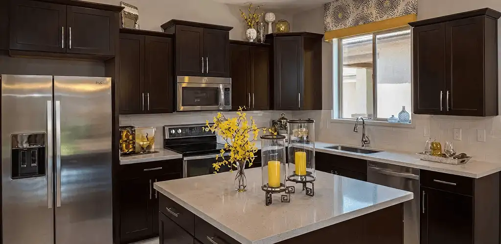 Cabinet painting results with freshly painted kitchen cabinets in Pueblo, CO