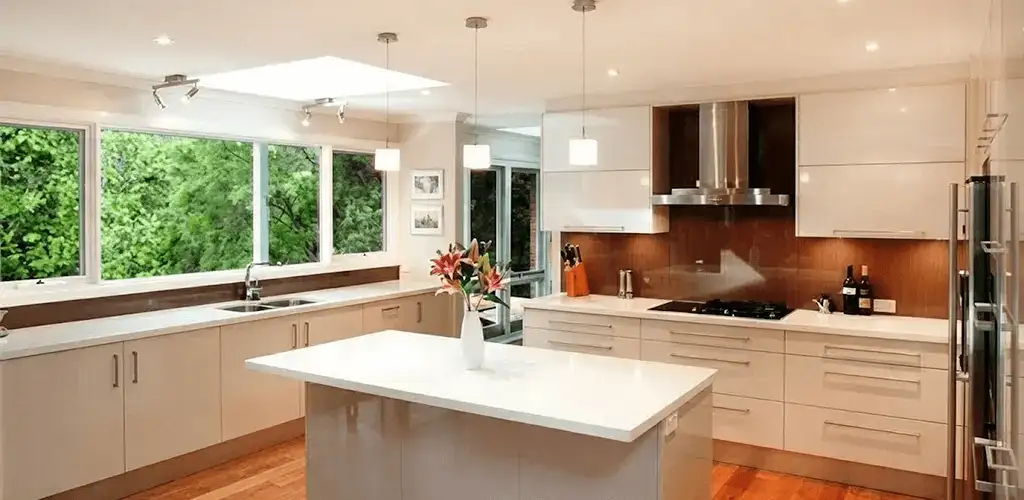 Kitchen cabinet refacing and remodel results in a modern kitchen in Pueblo, CO